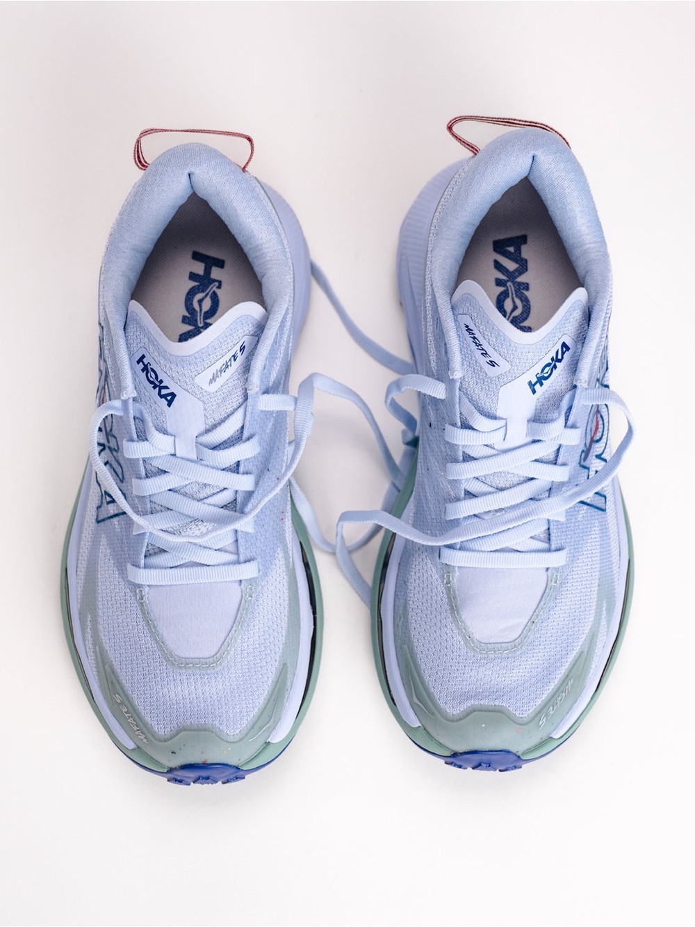 Hoka Mafate 5 Sneakers in Ambient Blue / Rosemary NWOB - Picture 2 of 8